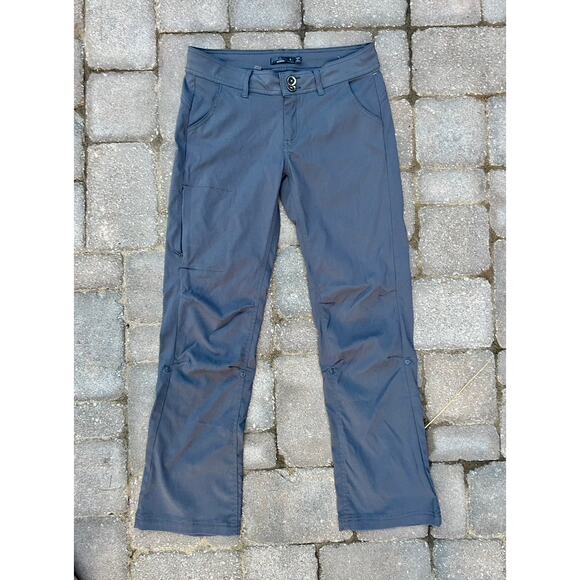 Prana Halle gray hiking outdoors athletic pants size 4 - Picture 2 of 4